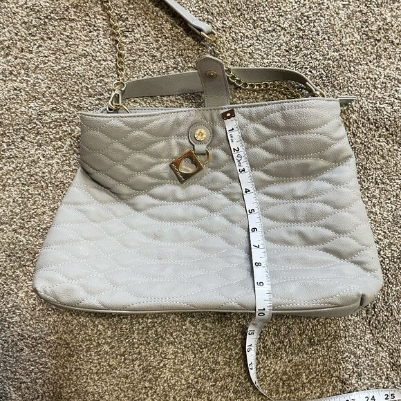 Betsey Johnson gray work tote shoulder Bag - Picture 11 of 12